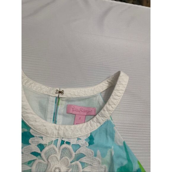 Lilly Pulitzer First Impression Pearl Shift Poolside Dress Size 2 - Picture 3 of 6